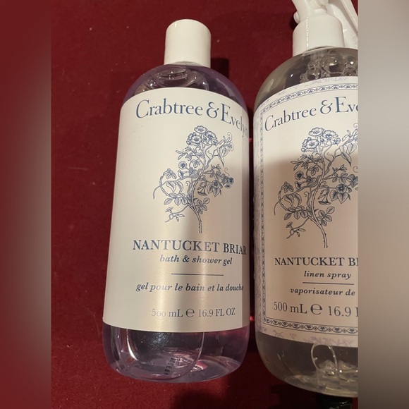 Crabtree & Evelyn, Nantucket Briar. Bath Shower Gel, Body Lotion, Linen Spray + - Picture 5 of 7